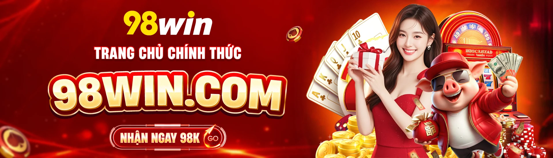 Banner chuyên mục Thể thao, Casino và Slot trên 98Win